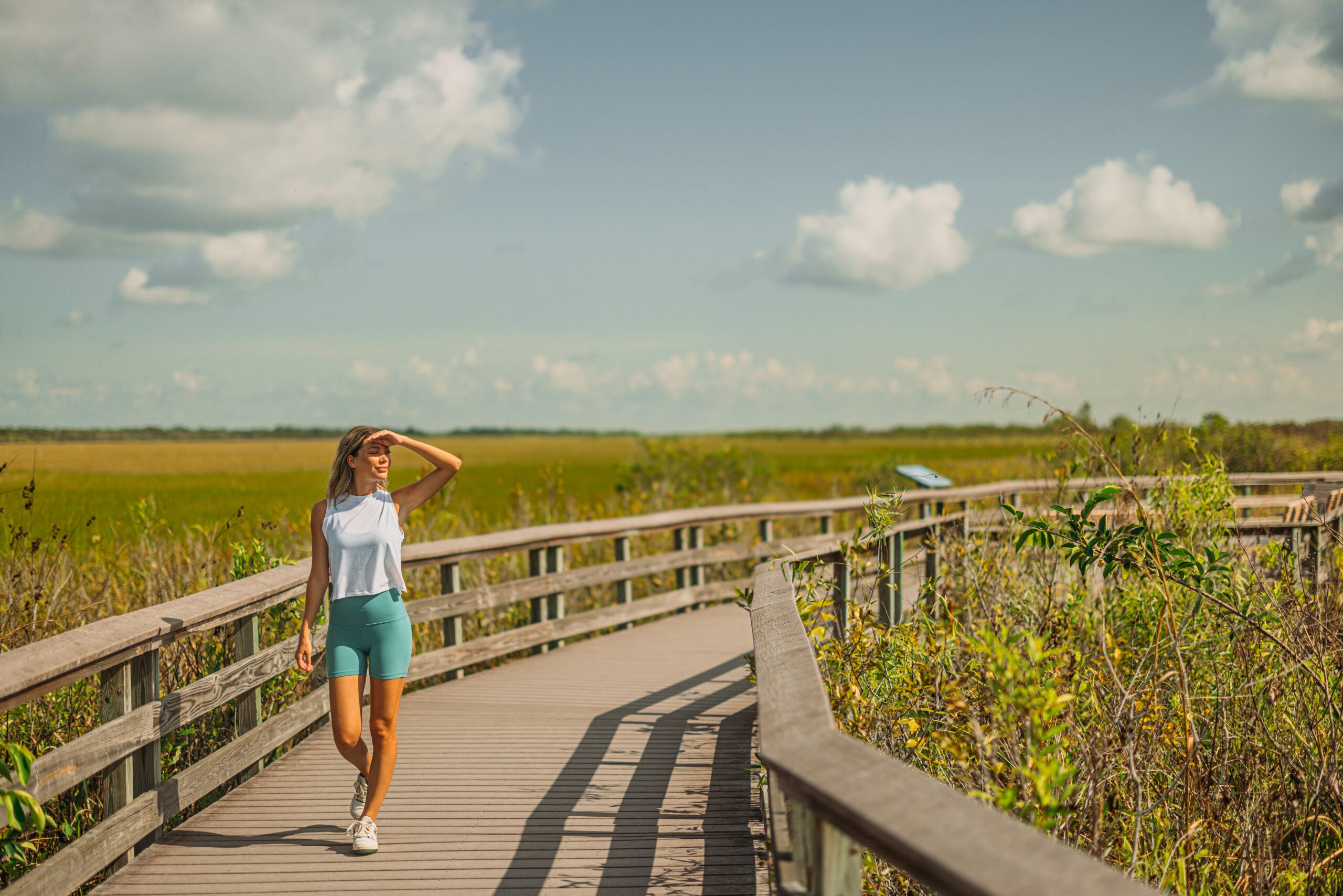 Woman on Boardwalk - Anhinga Trail - Everglades - ©Visit Florida