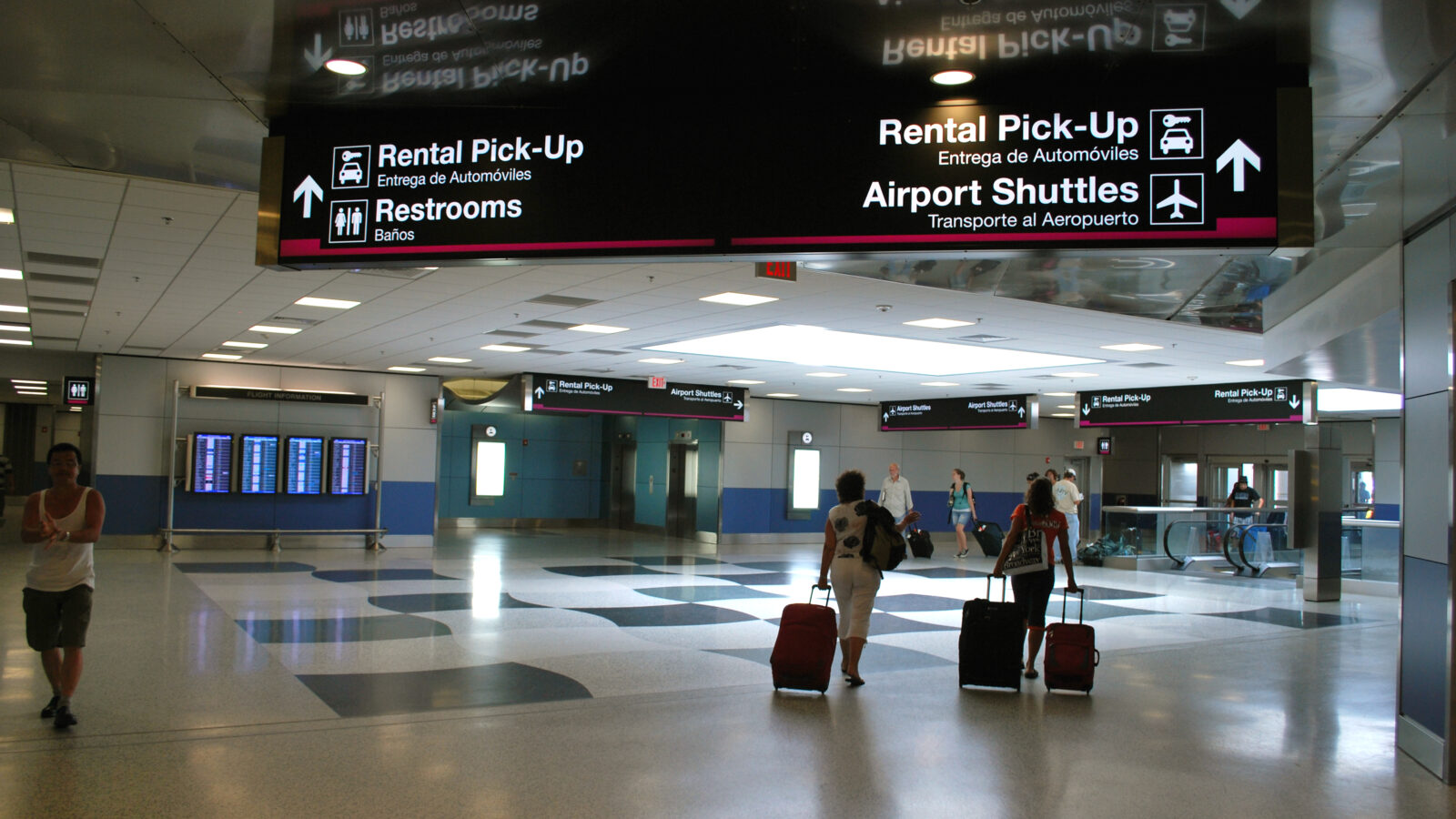 Terminal roltrap op Miami Airport